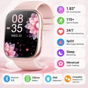 2026 Ladies Smartwatch with 115+ Sports Modes & Health Tracking - Thumbnail Image 3
