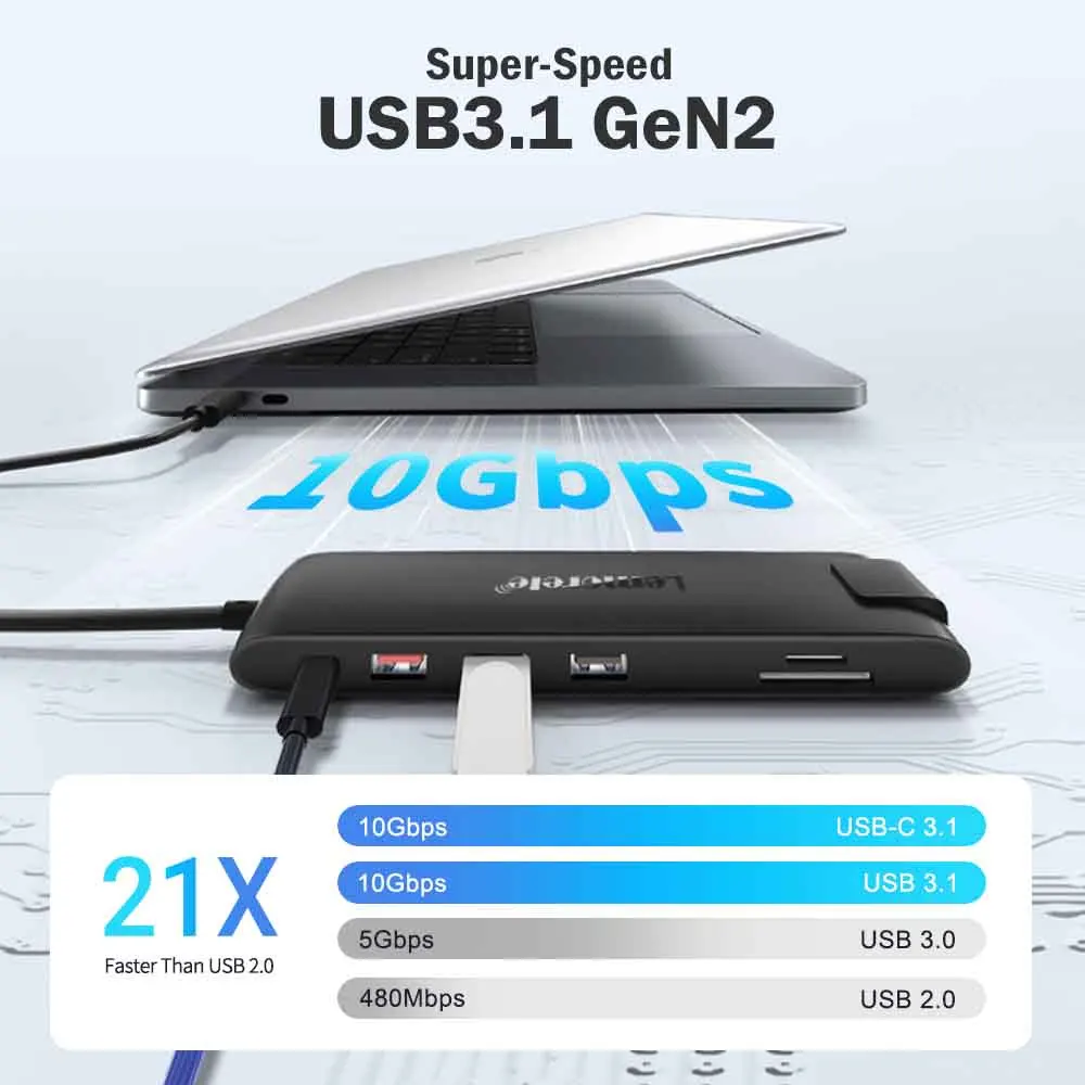 Lemorele 13-in-1 USB-C HDMI Hub - Image 3