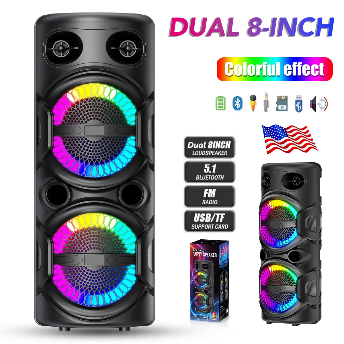 3000W Portable Bluetooth Party Karaoke Speaker - Image 5