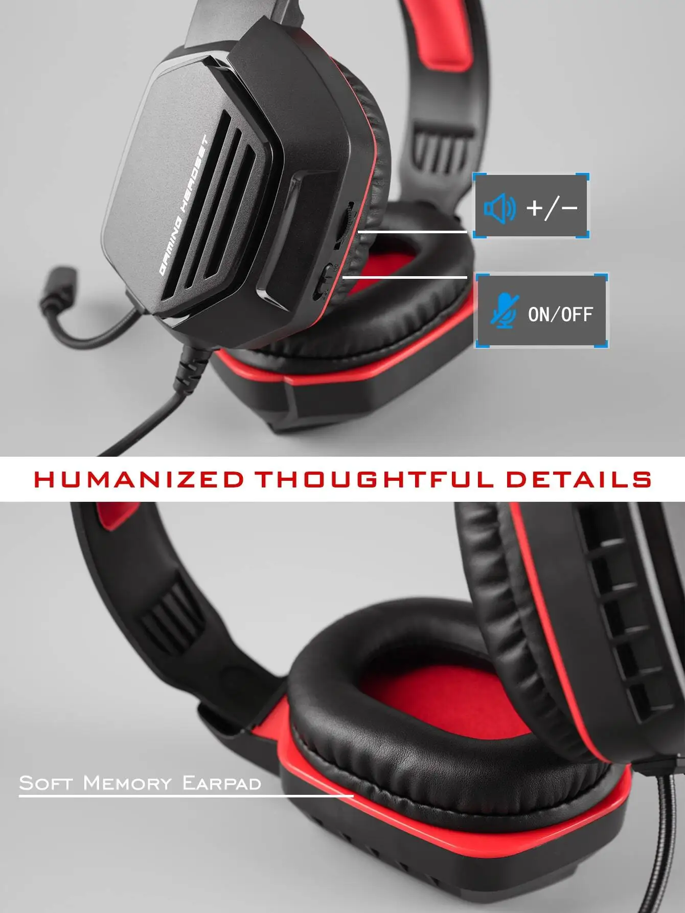 Ergonomic Wired Over-Ear Gaming Headset With Mic - Image 6
