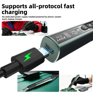 ZOYI ZT-T12 100W Smart Soldering Iron - Thumbnail Image 2