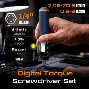 GOYOJO Digital Adjustable Torque Screwdriver Set - Thumbnail Image 2