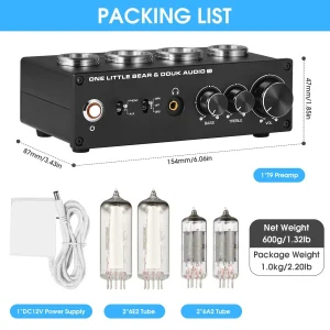 Nobsound T9 Mini Tube Phono Preamplifier - Thumbnail Image 6
