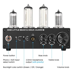 Nobsound T9 Mini Tube Phono Preamplifier - Thumbnail Image 2