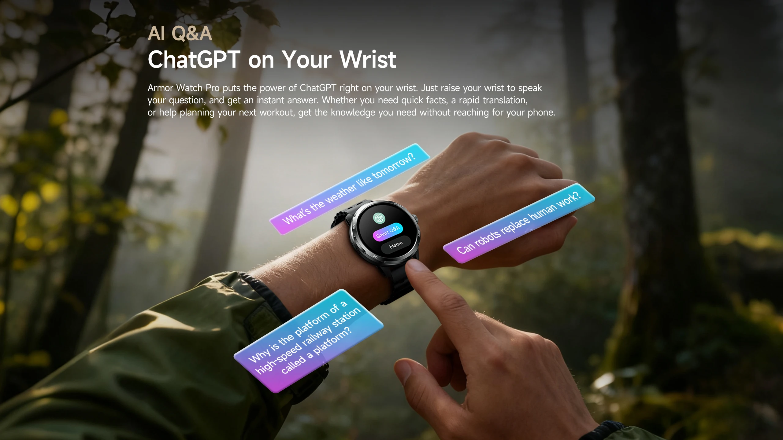Ulefone Armor Watch Pro AMOLED GPS Smartwatch - Image 6