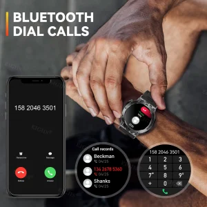 LaNikar Smartwatch with Calls, Fitness Tracking & Waterproofing - Thumbnail Image 3