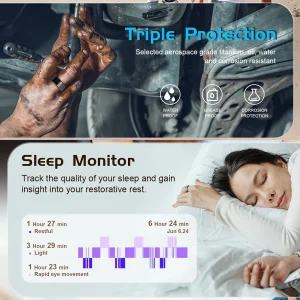 2026 Smart Ring with Fitness & Health Tracking, IP68 Waterproof - Thumbnail Image 6