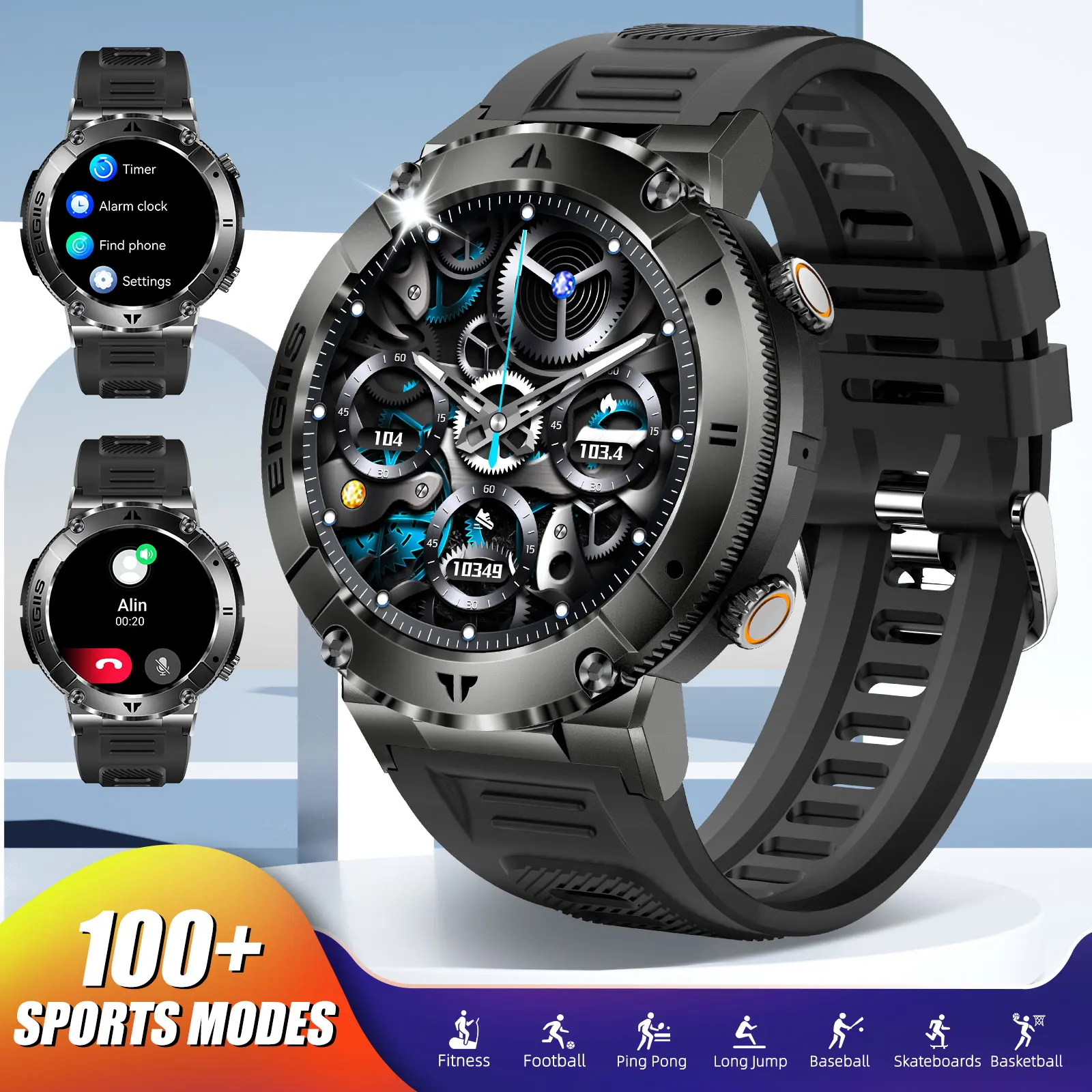 LaNikar Smartwatch with Calls, Fitness Tracking & Waterproofing - Image 1