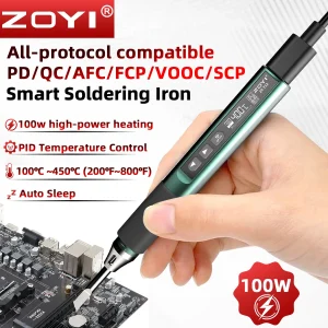 ZOYI ZT-T12 100W Smart Soldering Iron - Thumbnail Image 3