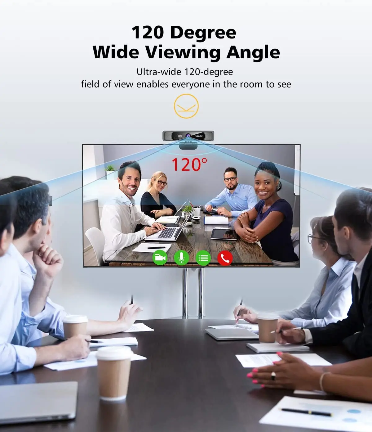 4K 30FPS Wide-Angle Webcam with Microphone - Image 3