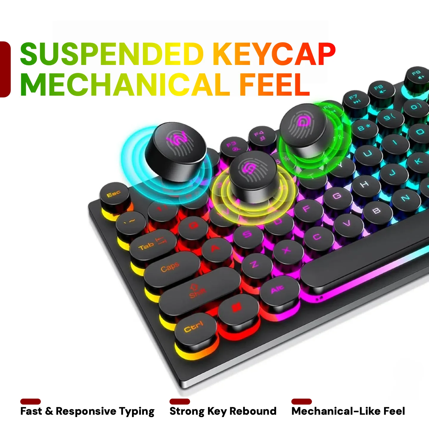 Wired Gaming Keyboard Mouse Headset Combo - Image 3