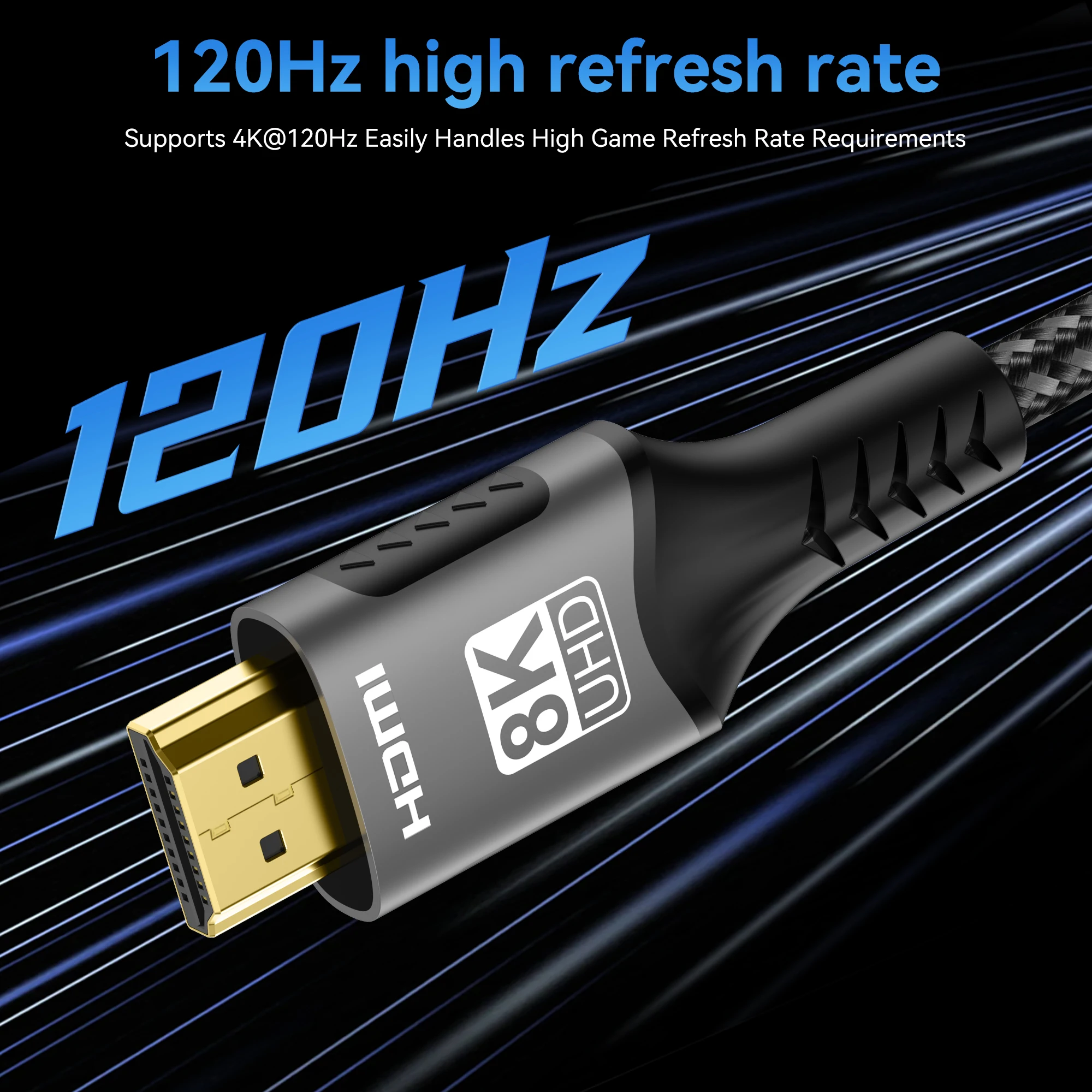 8K HDMI 2.1 Cable 48Gbps HDR 3D - Image 4