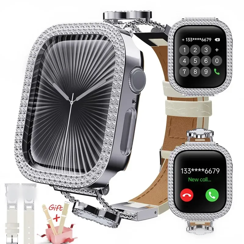Luxury Rhinestone Smartwatch with Bluetooth Calling - Image 6