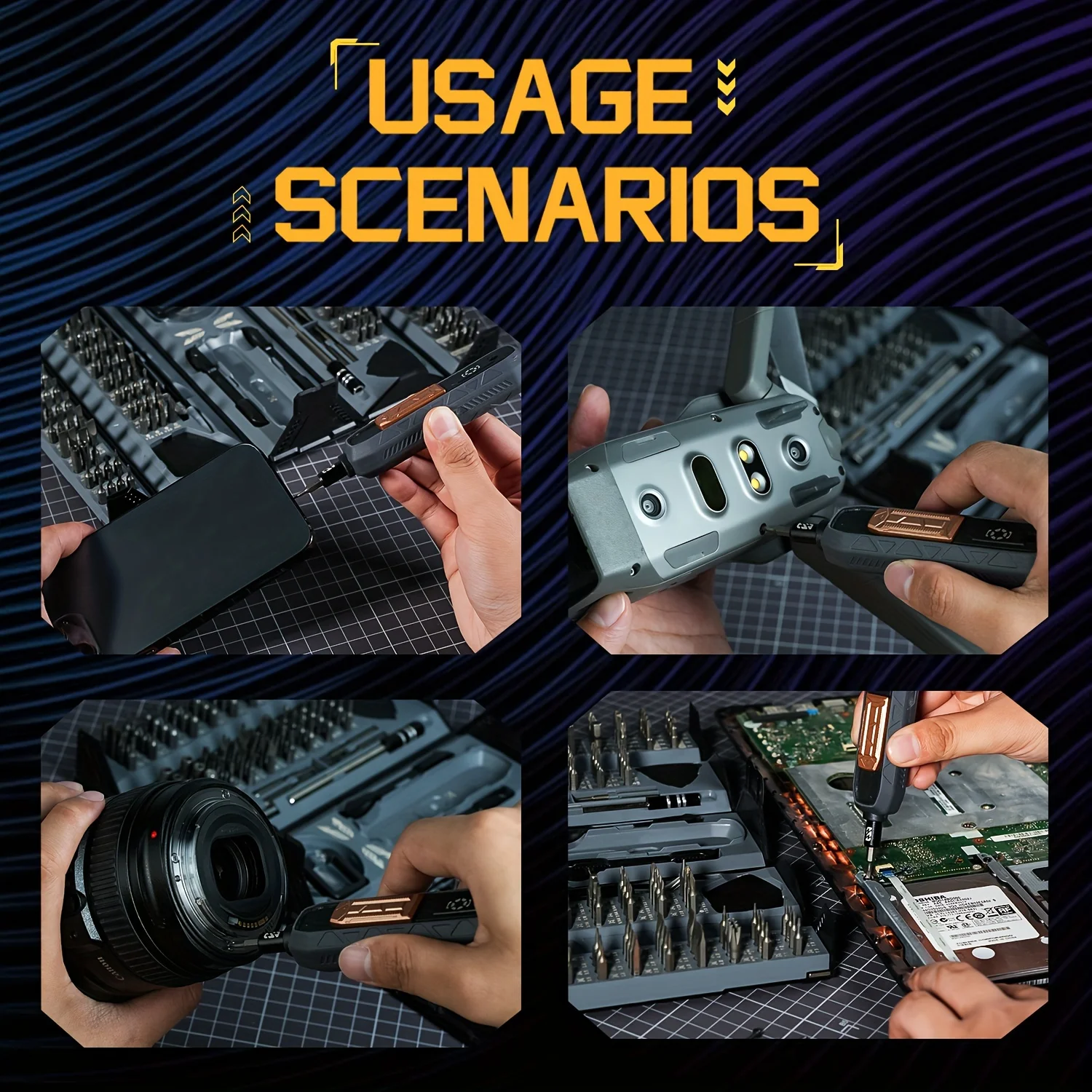 180-in-1 Precision Magnetic Screwdriver Repair Set - Image 2