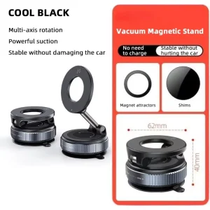Magnetic Car Phone Holder with 360° Adjustment - Thumbnail Image 2