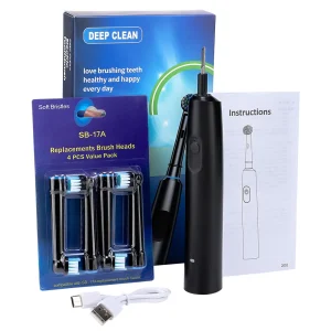 USB Rechargeable Waterproof Electric Toothbrush - Thumbnail Image 6