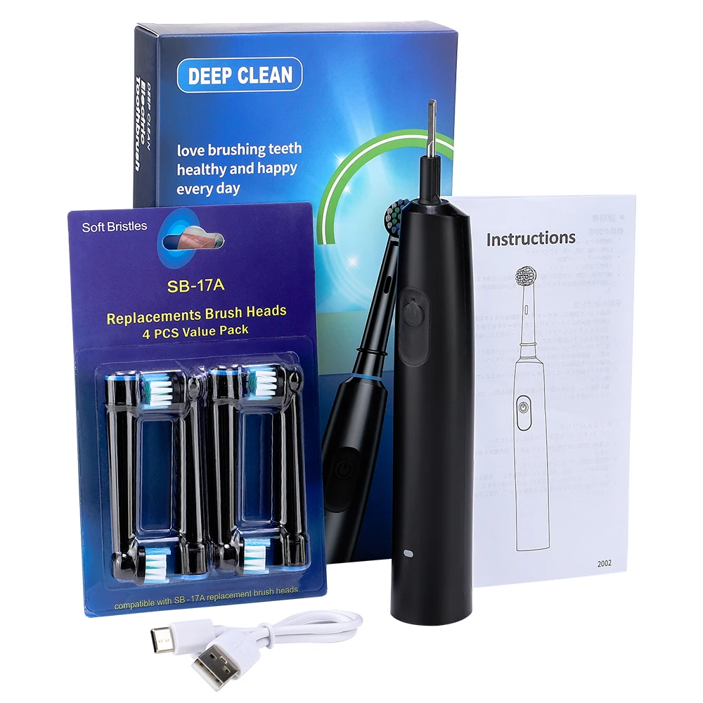USB Rechargeable Waterproof Electric Toothbrush - Image 6