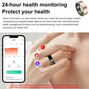 2026 Smart Ring with Fitness & Health Tracking, IP68 Waterproof - Thumbnail Image 2