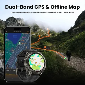 KOSPET Tank T4 GPS Waterproof Smartwatch - Thumbnail Image 3