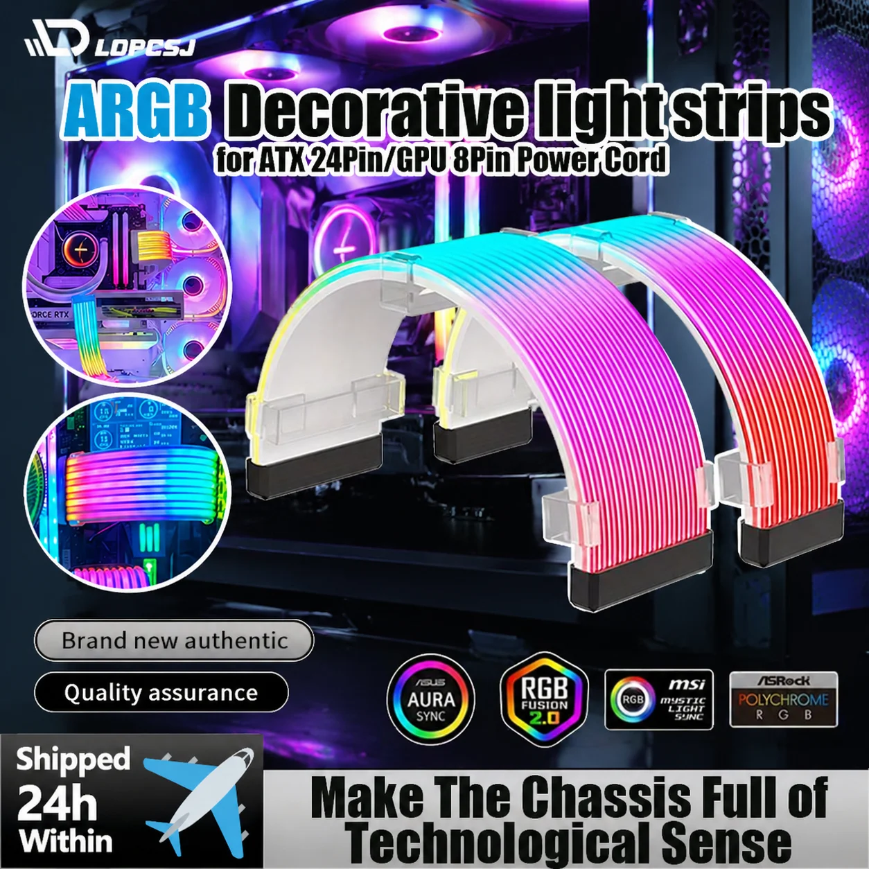 LDPCSJ ARGB Sync Cable for PC Gaming - Image 1