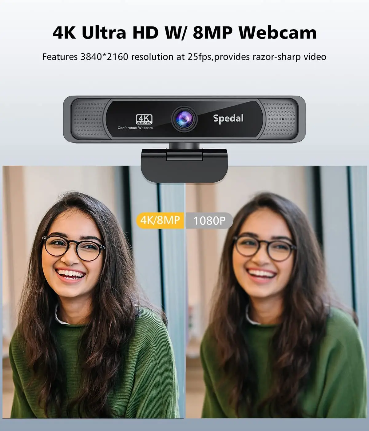 4K 30FPS Wide-Angle Webcam with Microphone - Image 4