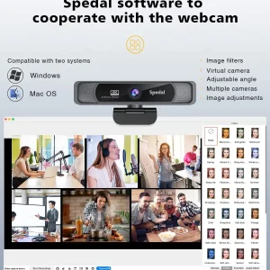 4K 30FPS Wide-Angle Webcam with Microphone - Thumbnail Image 5