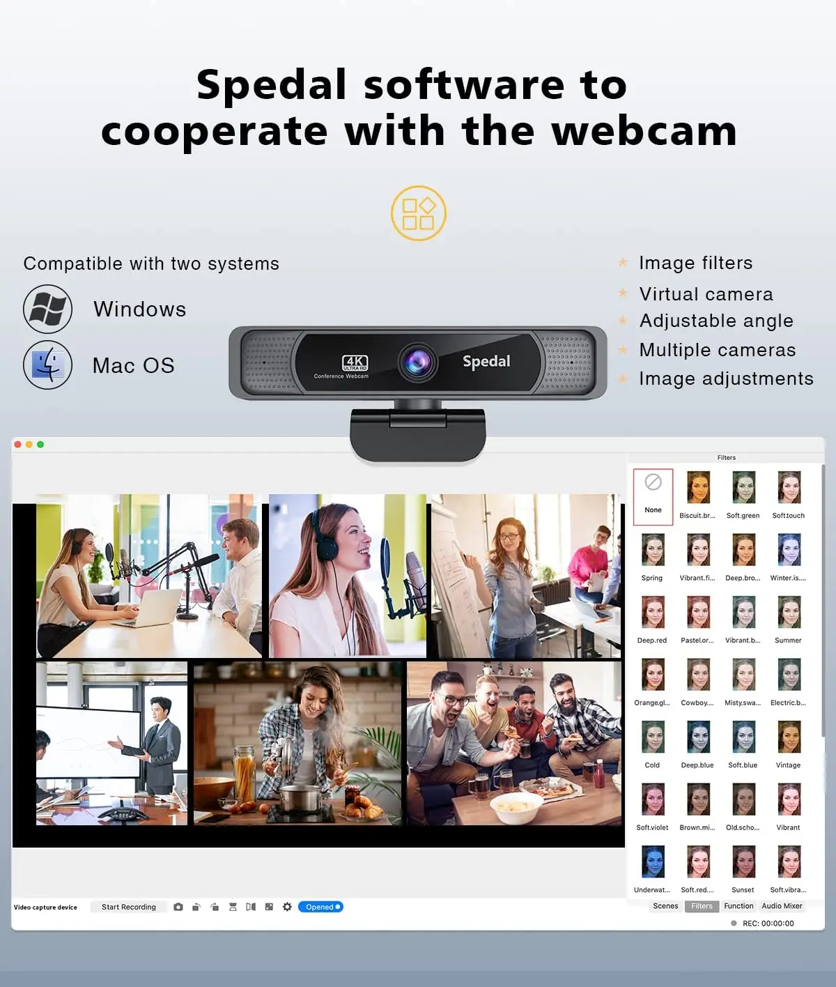 4K 30FPS Wide-Angle Webcam with Microphone - Image 5