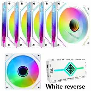 LDPCSJ 6-Pack 120mm ARGB PWM Case Fans - Thumbnail Image 6