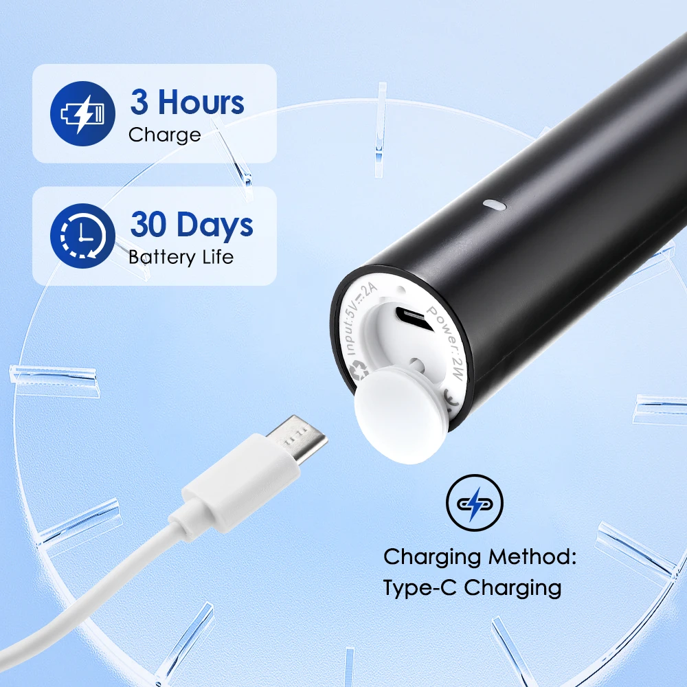 USB Rechargeable Waterproof Electric Toothbrush - Image 4
