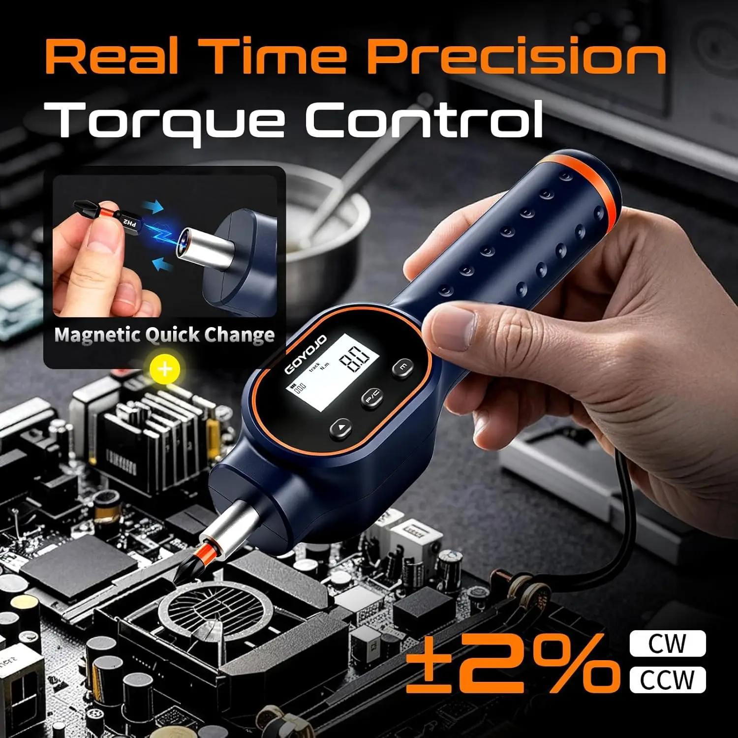 GOYOJO Digital Adjustable Torque Screwdriver Set - Image 3