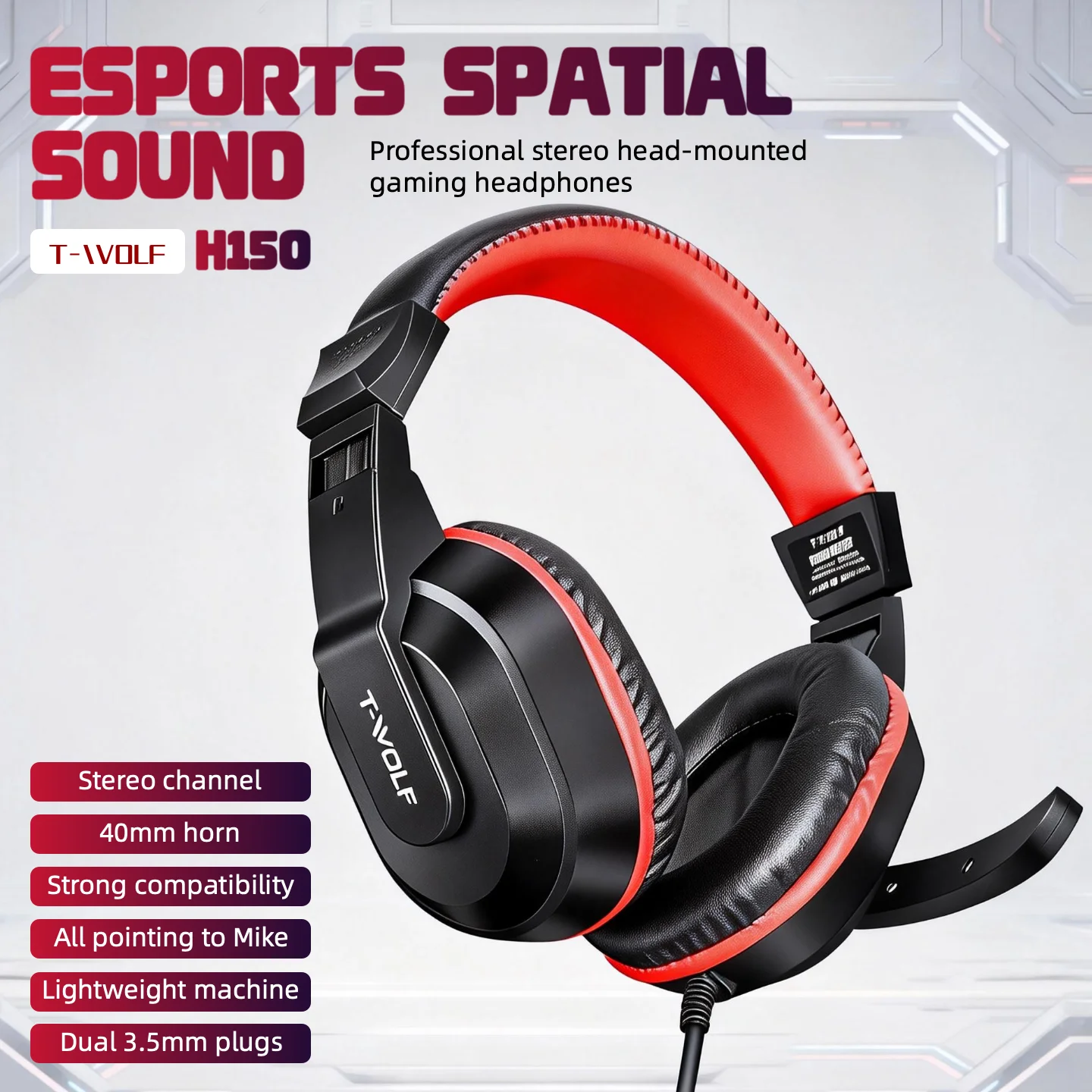 Wired Gaming Keyboard Mouse Headset Combo - Image 5