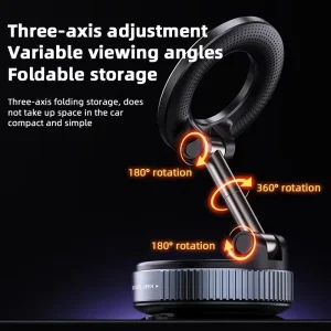 Magnetic Car Phone Holder with 360° Adjustment - Thumbnail Image 4