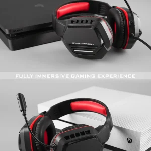 Ergonomic Wired Over-Ear Gaming Headset With Mic - Thumbnail Image 5
