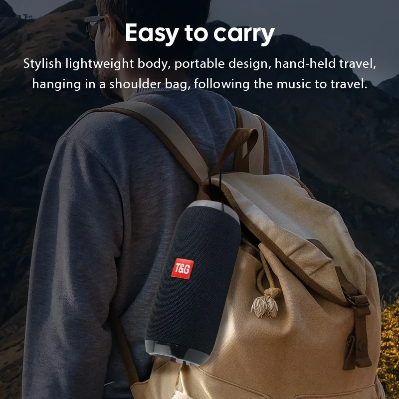 TG117 Portable Bluetooth Speaker with FM Radio - Image 1