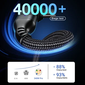 AUFU 2-Pack 240W USB-C to USB-C Cables - Thumbnail Image 4