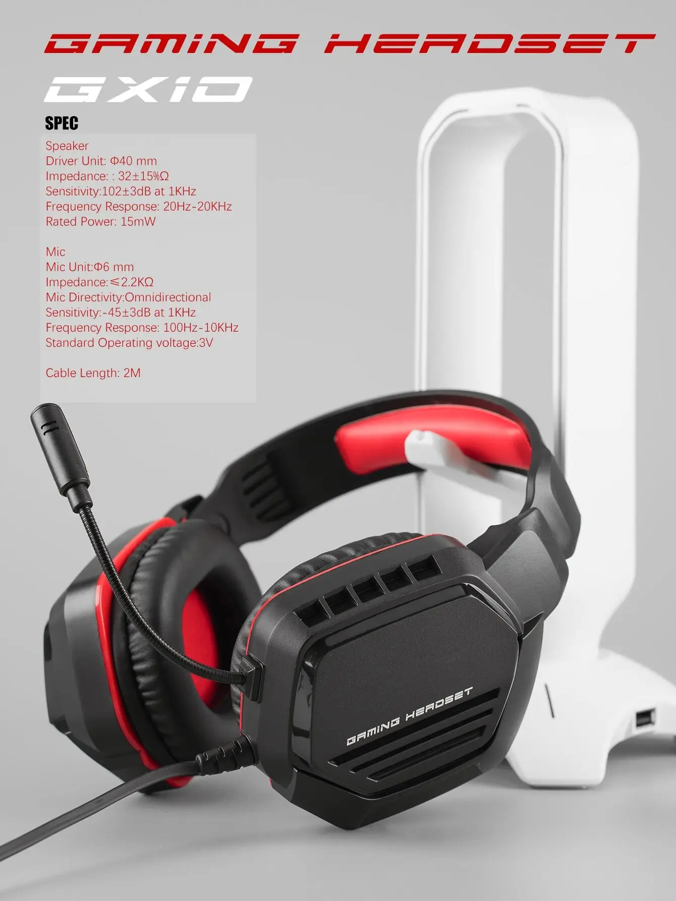 Ergonomic Wired Over-Ear Gaming Headset With Mic - Image 4