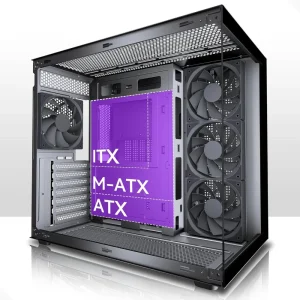 ATX Mid Tower PC Case with 4 Fans - Thumbnail Image 6