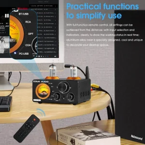 Nobsound HiFi Bluetooth Tube Amplifier 100W×2 - Thumbnail Image 6