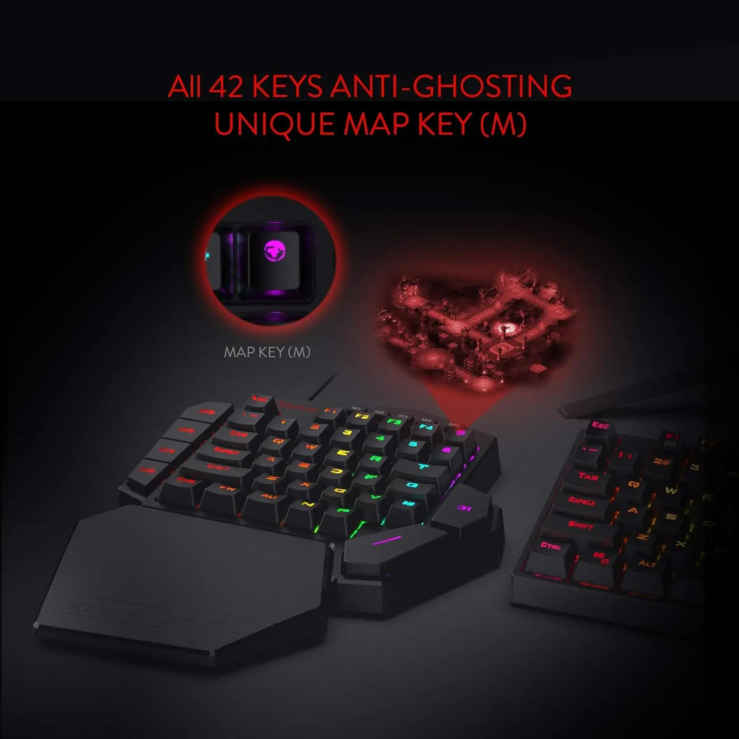 Redragon K585 RGB One-Handed Mechanical Keyboard - Image 3