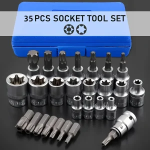 35-Piece Torx E-Torx Screwdriver Bit Set - Thumbnail Image 6