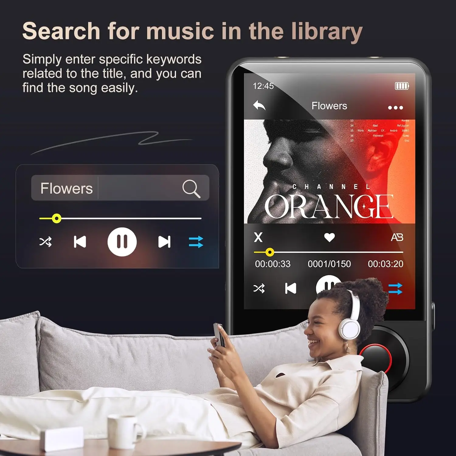MECHEN 128GB Bluetooth 5.3 MP3 Player - Image 4