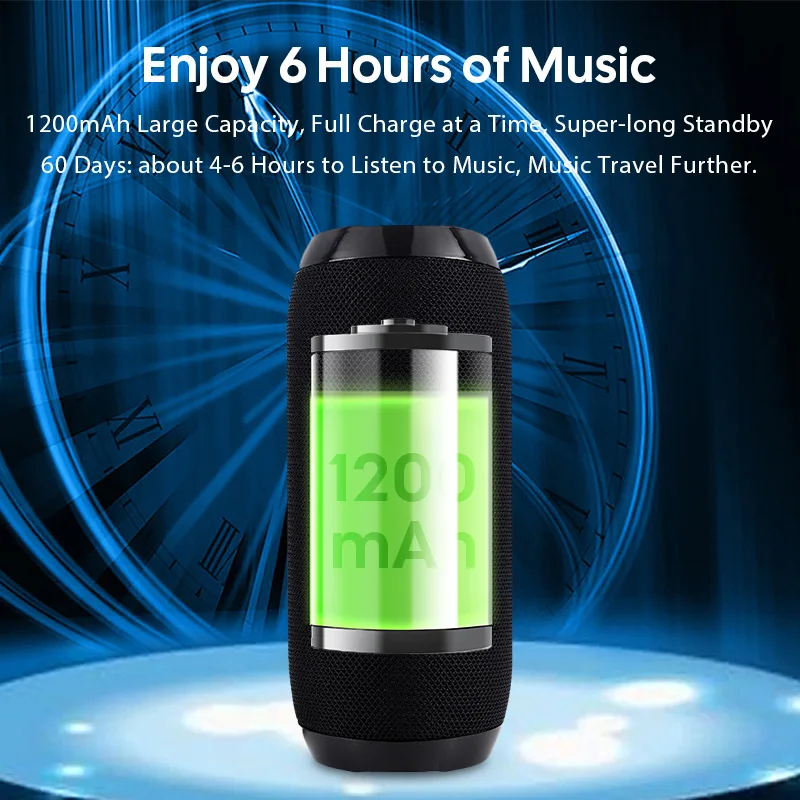 TG117 Portable Bluetooth Speaker with FM Radio - Image 3
