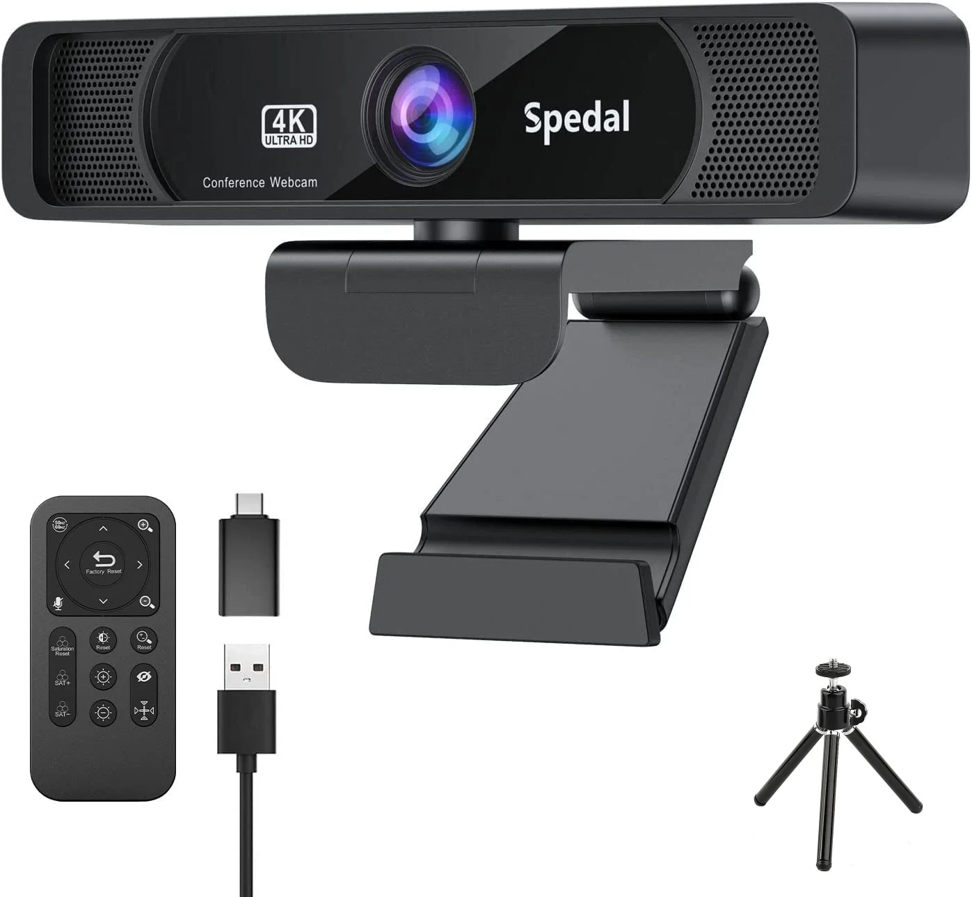 4K 30FPS Wide-Angle Webcam with Microphone - Image 1