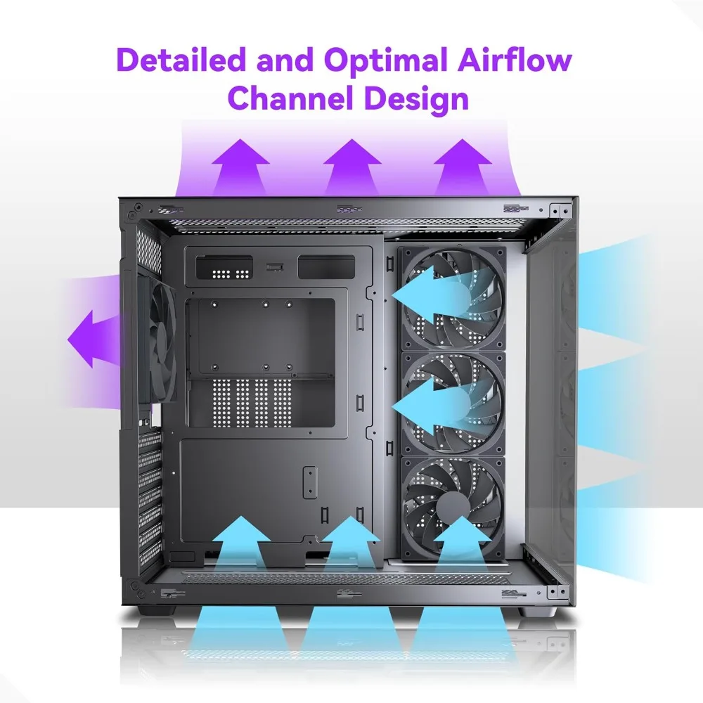 ATX Mid Tower PC Case with 4 Fans - Image 3