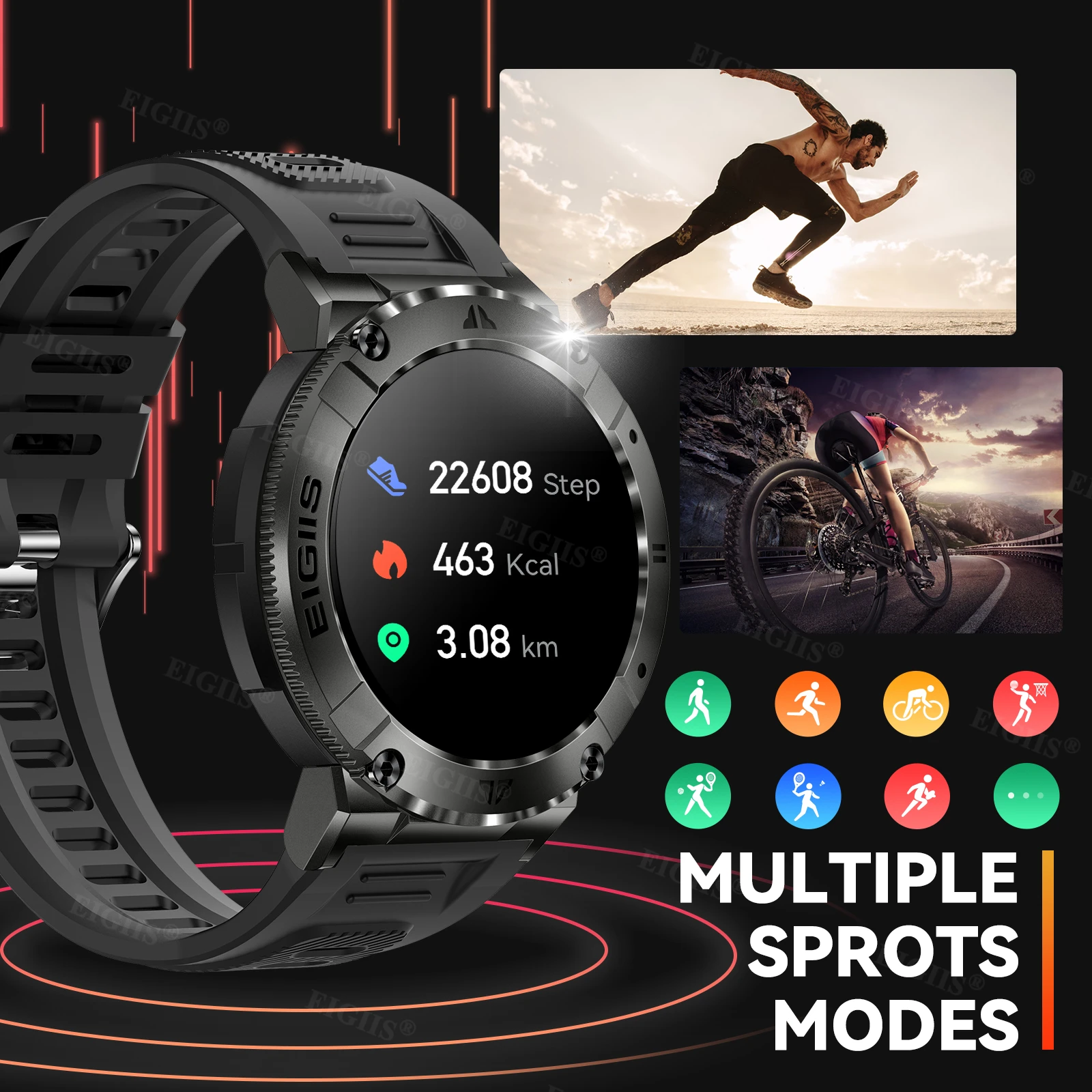 LaNikar Smartwatch with Calls, Fitness Tracking & Waterproofing - Image 4