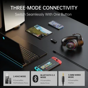 EKSA Mako BT Wireless Gaming Headset - Thumbnail Image 4