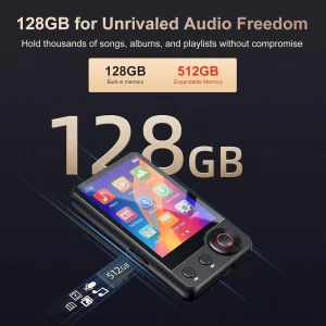 MECHEN 128GB Bluetooth 5.3 MP3 Player - Thumbnail Image 2