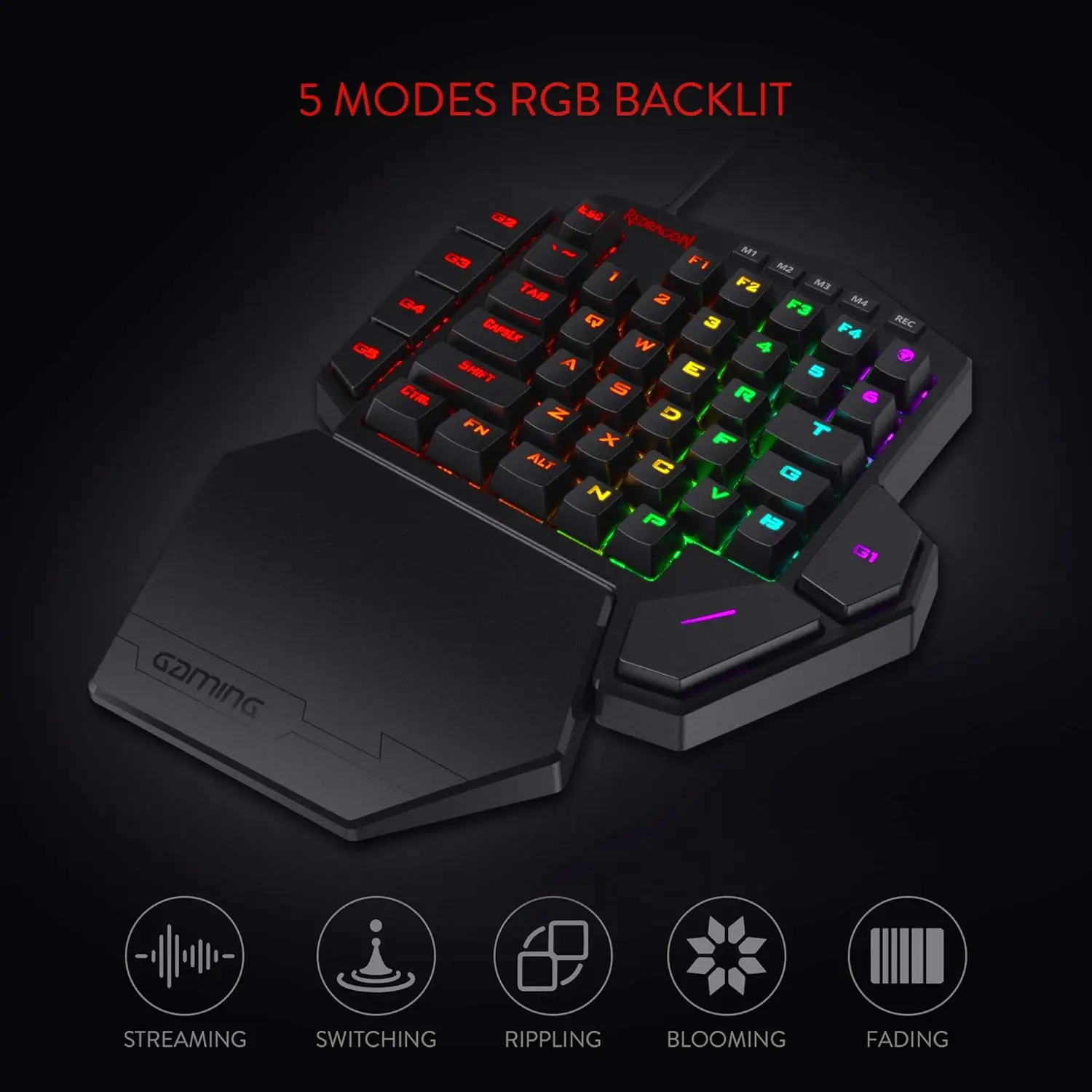 Redragon K585 RGB One-Handed Mechanical Keyboard - Image 5